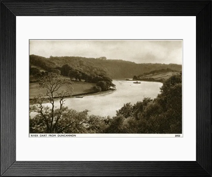 Framed Print : River Dart from Duncannon, Stoke Gabriel, Devon Framed Print : River Dart from Duncannon, Stoke Gabriel, Devon