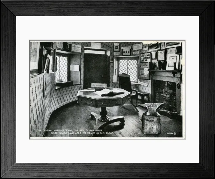 Framed Print : The Original Marriage Room, Toll Bar, Dumfriesshire Framed Print : The Original Marriage Room, Toll Bar, Dumfriesshire