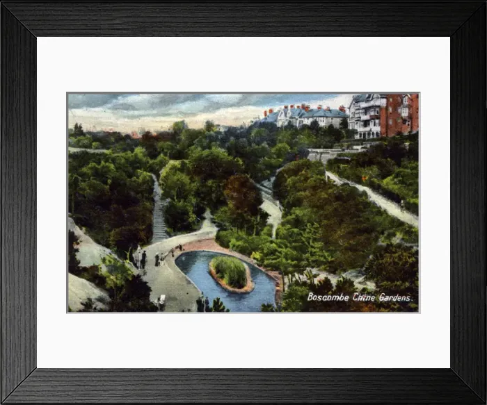 Framed Print : The Chine Gardens, Boscombe, Sussex Framed Print : The Chine Gardens, Boscombe, Sussex