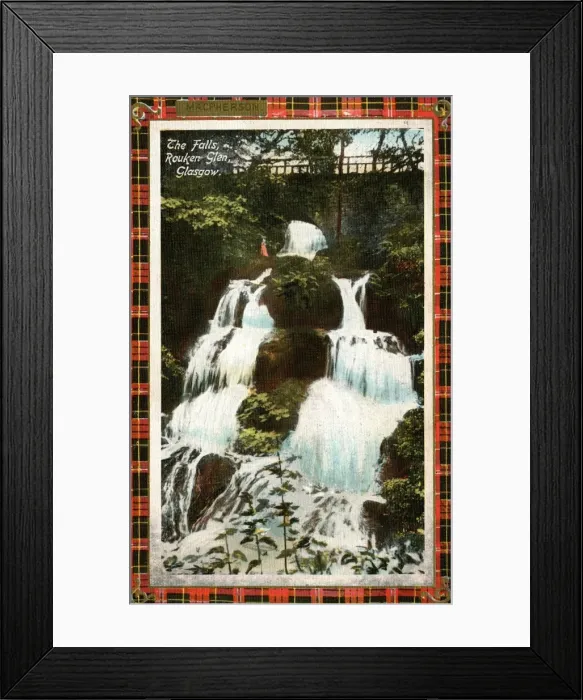 Framed Print : The Falls, Rouken Glen, Lanarkshire Framed Print : The Falls, Rouken Glen, Lanarkshire