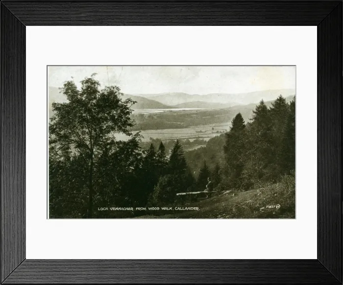 Framed Print : Loch Venachar from the Woods, Callander, Stirlingshire Framed Print : Loch Venachar from the Woods, Callander, Stirlingshire