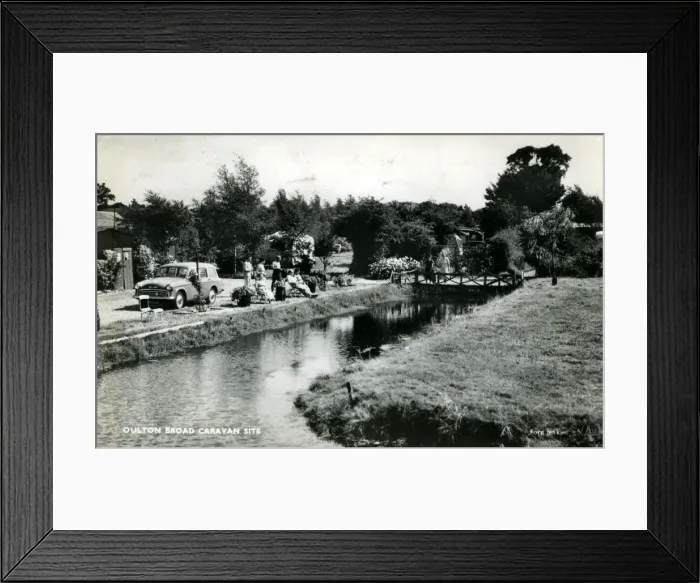 Framed Print : Caravan Site, Oulton Broad, Suffolk Framed Print : Caravan Site, Oulton Broad, Suffolk