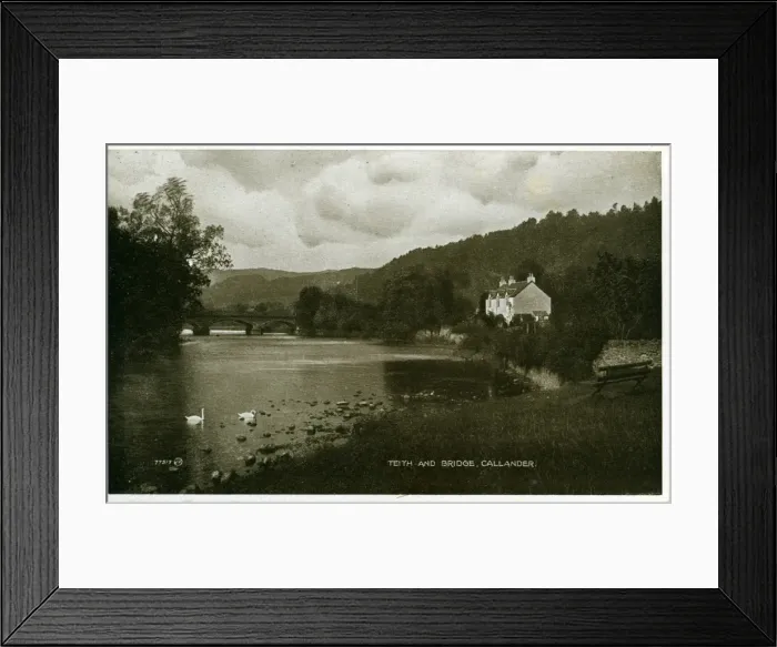 Framed Print : River Teith & Bridge, Callander, Stirlingshire Framed Print : River Teith & Bridge, Callander, Stirlingshire