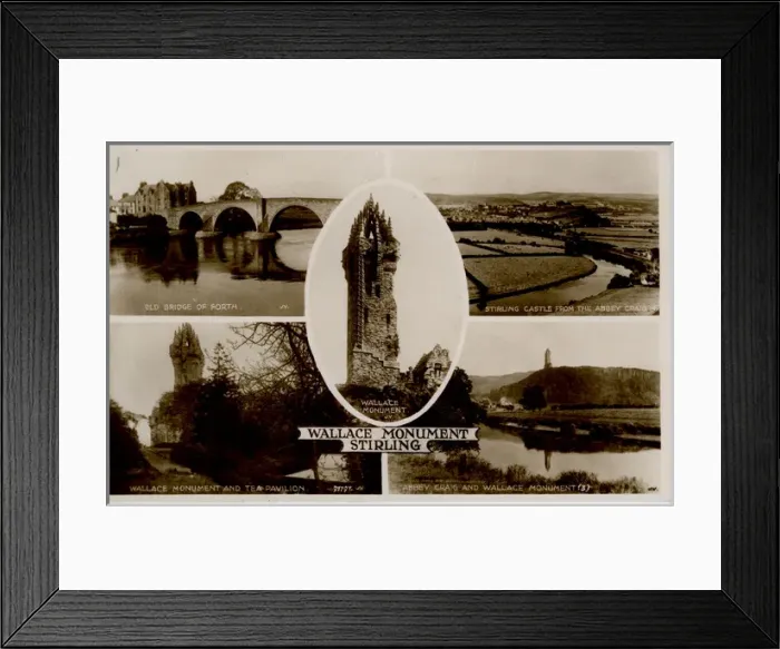 Framed Print : Multiview with Wallace Monument, Stirling, Stirlingshire Framed Print : Multiview with Wallace Monument, Stirling, Stirlingshire
