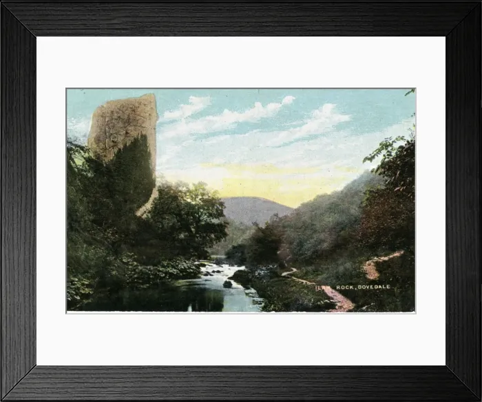 Framed Print : Ilam Rock, Dove Dale, Derbyshire Framed Print : Ilam Rock, Dove Dale, Derbyshire