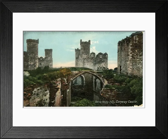 Framed Print : Banqueting Hall, Conway - Conwy Castle, Conwy Framed Print : Banqueting Hall, Conway - Conwy Castle, Conwy