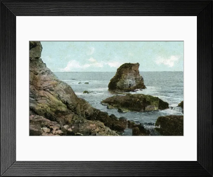 Framed Print : Coastal View, Shetland, Shetland Framed Print : Coastal View, Shetland, Shetland