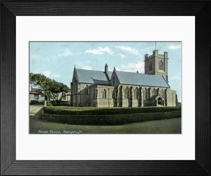 Framed Print : Parish Church, Aberystwyth, Cardiganshire Framed Print : Parish Church, Aberystwyth, Cardiganshire