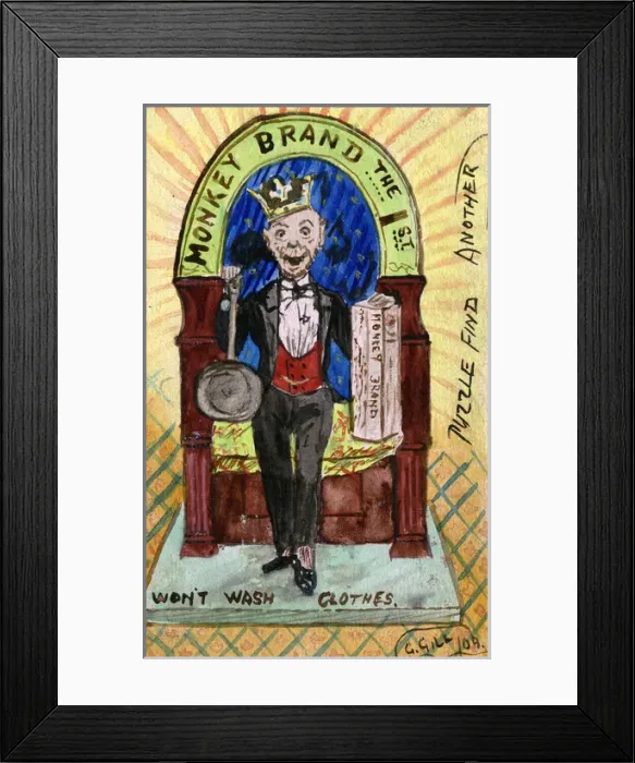 Framed Print : Comic - Advertising Postcard, Port Sunlight, Cheshire Framed Print : Comic - Advertising Postcard, Port Sunlight, Cheshire