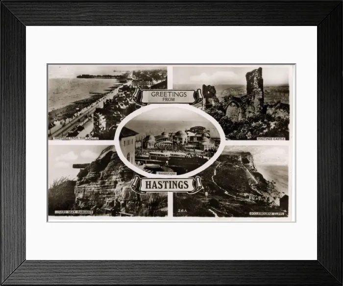 Framed Print : Multiview, Hastings, Sussex Framed Print : Multiview, Hastings, Sussex