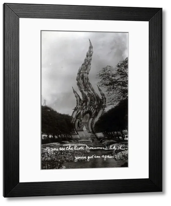 Framed Print : The Scot Monument (Sir Walter Scott), Princes Street, Midlot