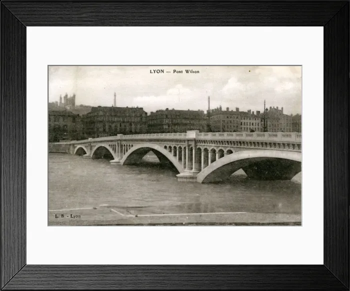 Framed Print : Pont Wilson, Lyon, Rh Framed Print : Pont Wilson, Lyon, Rh