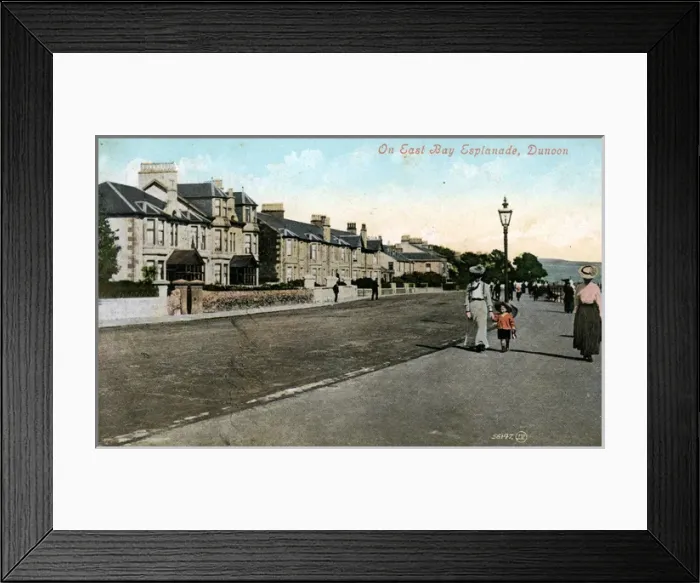 Framed Print : East Bay Esplanade, Dunoon, Argyll-shire Framed Print : East Bay Esplanade, Dunoon, Argyll-shire
