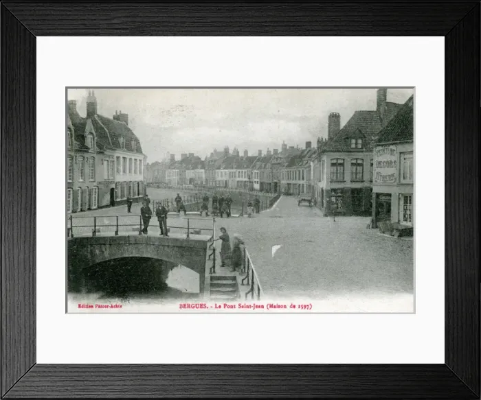 Framed Print : Le Pont Saint-Jean, Bergues, Nord-Pas-de-Calais Framed Print : Le Pont Saint-Jean, Bergues, Nord-Pas-de-Calais