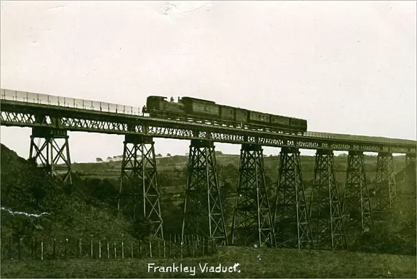 Dowery Dell Viaduct with Train, Frankley - Hunnington