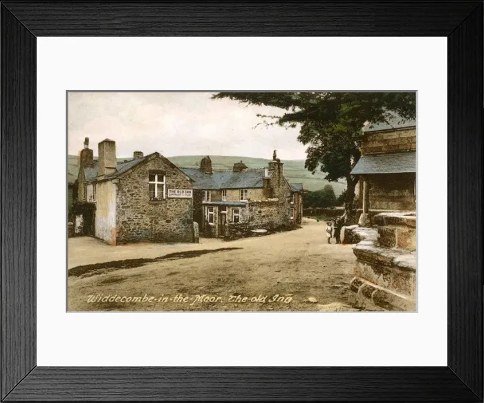 Framed Print : The Old Inn, Widdecombe-in-the-Moor, Devon Framed Print : The Old Inn, Widdecombe-in-the-Moor, Devon