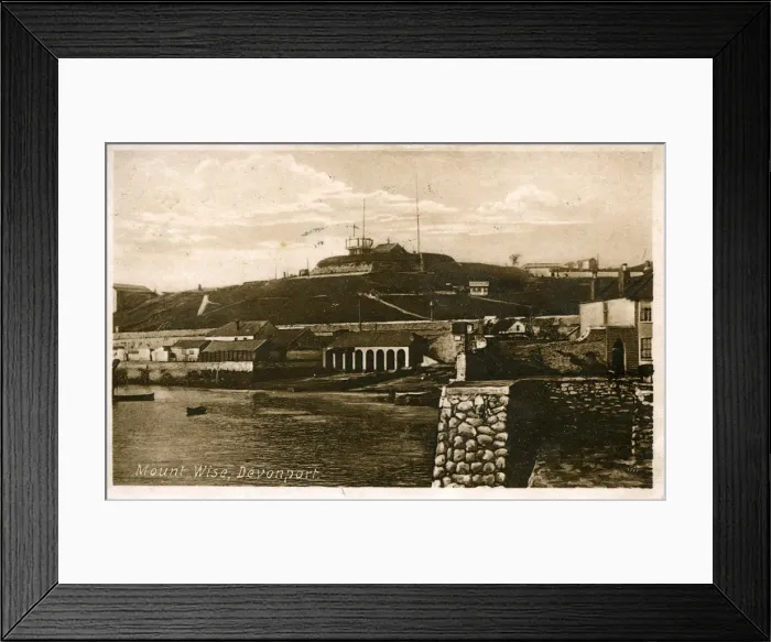 Framed Print : Mount Wise & Harbour, Devonport, Devon Framed Print : Mount Wise & Harbour, Devonport, Devon