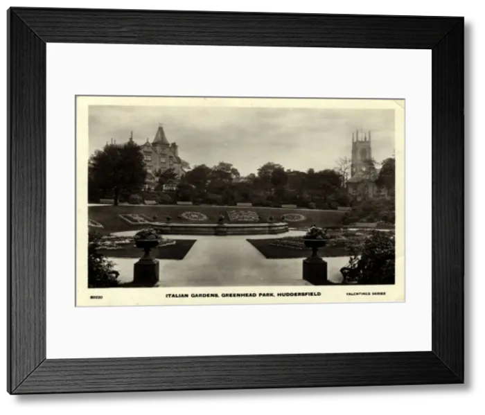 Framed Print : Italian Gardens, Greenhead Park, Yorkshire Framed Print : Italian Gardens, Greenhead Park, Yorkshire