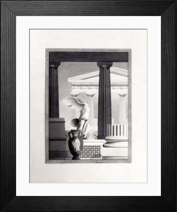 Framed Print : Architects Drawing Negative - Artistic Composition Framed Print : Architects Drawing Negative - Artistic Composition