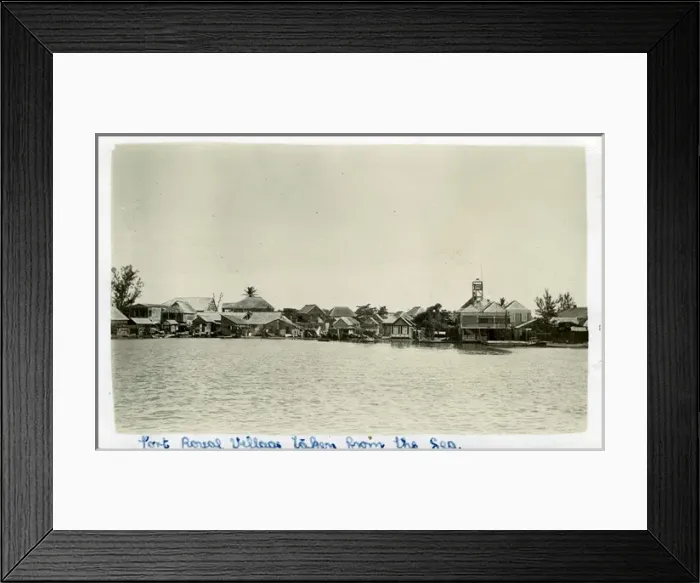 Framed Print : View from the Sea, Port Royal, Saint Andrew Parish Framed Print : View from the Sea, Port Royal, Saint Andrew Parish