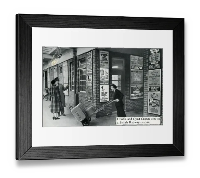 Framed Print : British Railways Poster Site Advertising Card Framed Print : British Railways Poster Site Advertising Card