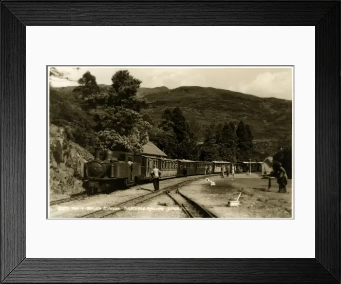 Framed Print : Railway Station, Tan-y-Bwlch, Caernarvonshire Framed Print : Railway Station, Tan-y-Bwlch, Caernarvonshire
