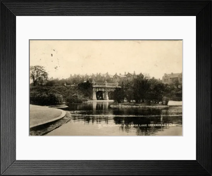 Framed Print : Large Lake, Greenhead Park, Yorkshire Framed Print : Large Lake, Greenhead Park, Yorkshire