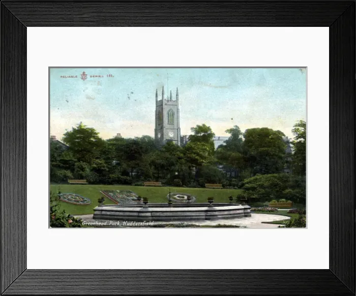 Framed Print : The Fountain, Greenhead Park, Yorkshire