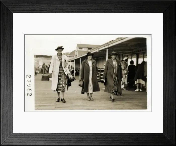 Framed Print : Ladies on the Pier Framed Print : Ladies on the Pier