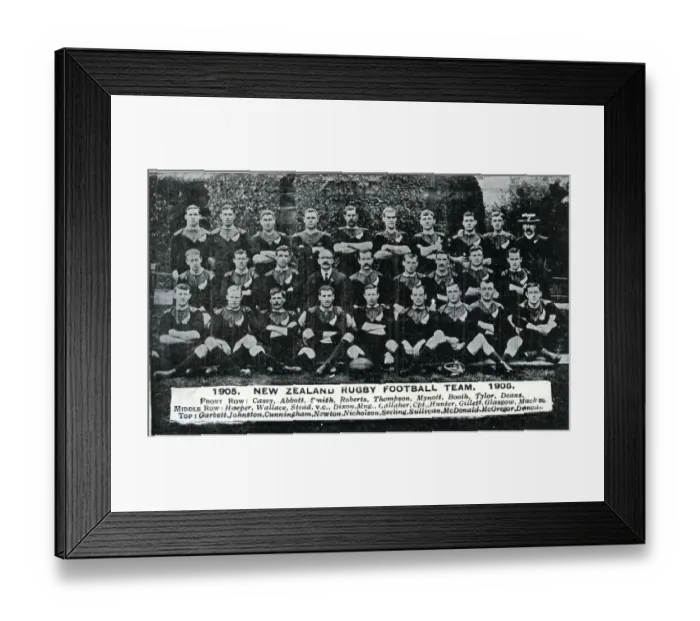 Framed Print : New Zealand Rugby Football Team Framed Print : New Zealand Rugby Football Team
