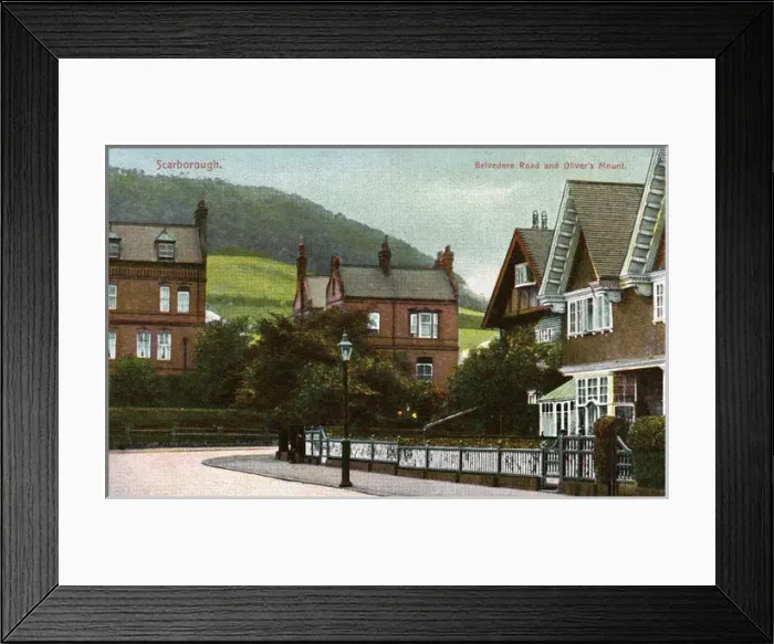 Framed Print : Belvedere Road & Olivers Mount, Scarborough, Yorkshire Framed Print : Belvedere Road & Olivers Mount, Scarborough, Yorkshire