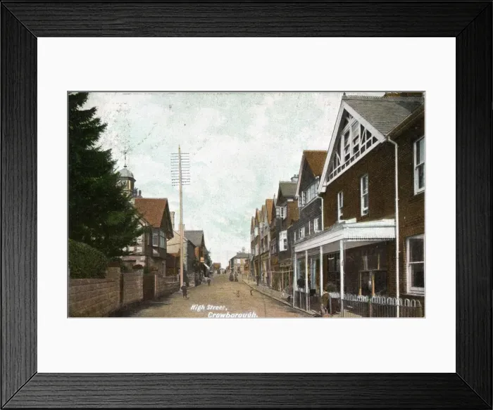 Framed Print : High Street, Crowborough, Sussex Framed Print : High Street, Crowborough, Sussex