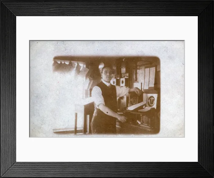 Framed Print : Interior of Railway Signal Box, Unknown Location Framed Print : Interior of Railway Signal Box, Unknown Location