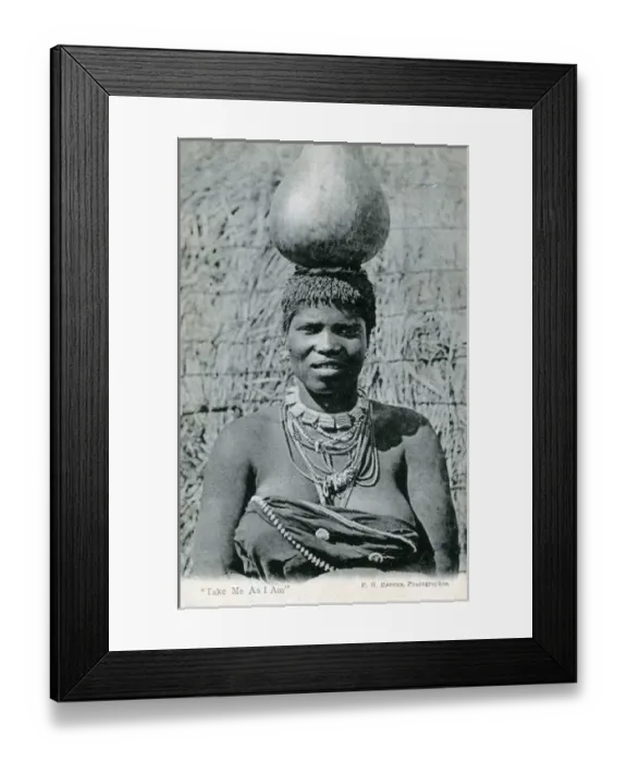 Framed Print : South Africa - Native South African in Traditional Dress Framed Print : South Africa - Native South African in Traditional Dress