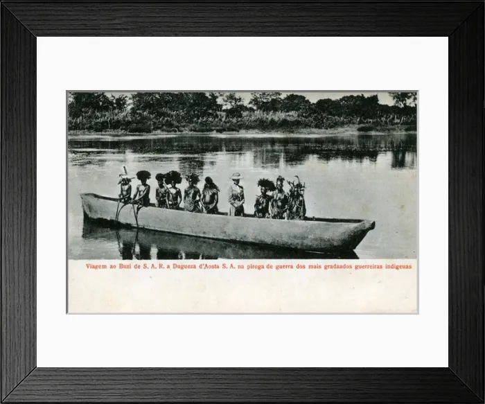 Framed Print : Mozambique - Native War Canoe Framed Print : Mozambique - Native War Canoe