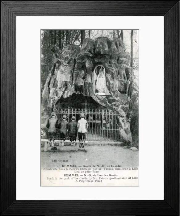 Framed Print : Lourdes Grotto, Kemmel, West Flanders Framed Print : Lourdes Grotto, Kemmel, West Flanders
