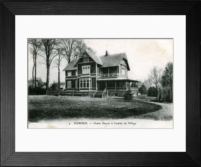 Framed Print : Chalet Danois, Kemmel, West Flanders Framed Print : Chalet Danois, Kemmel, West Flanders
