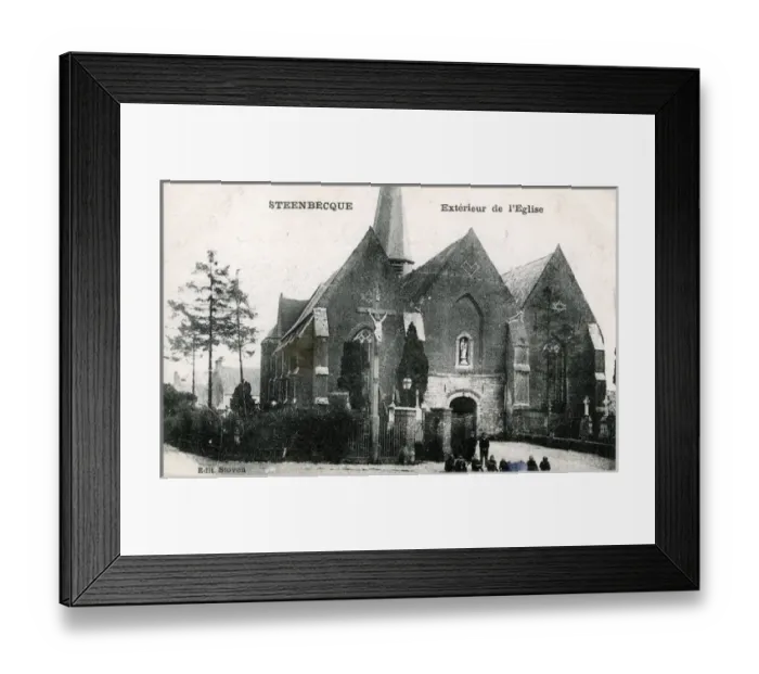 Framed Print : Paroisse Saint Pierre - Parish Church of Saint Peter, Steenb Framed Print : Paroisse Saint Pierre - Parish Church of Saint Peter, Steenb