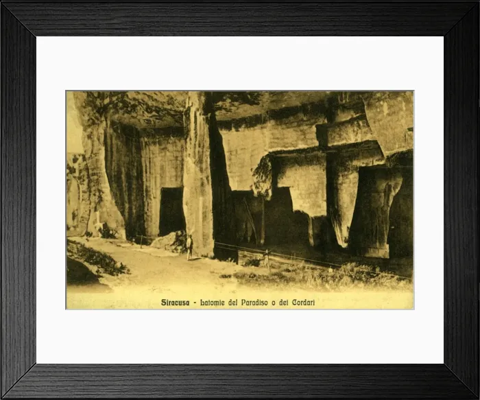 Framed Print : The Paradise Caves, Siracusa, Sicily Framed Print : The Paradise Caves, Siracusa, Sicily
