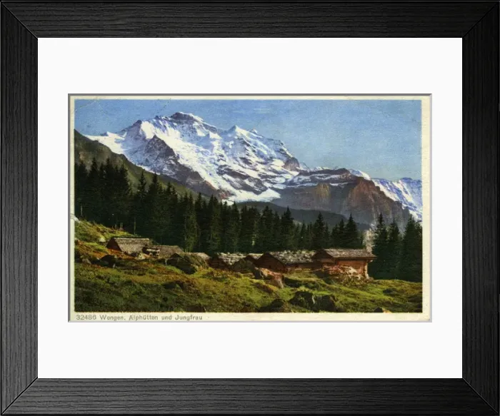 Framed Print : Scenic View, Wengen, Interlaken-Oberhasli Framed Print : Scenic View, Wengen, Interlaken-Oberhasli