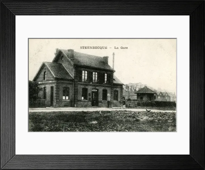 Framed Print : Railway Station, Steenbecque, Nord-Pas-de-Calais Framed Print : Railway Station, Steenbecque, Nord-Pas-de-Calais