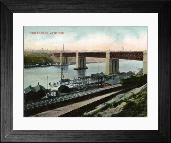 Framed Print : King Edward VII Bridge, Newcastle-upon-Tyne, Northumberland Framed Print : King Edward VII Bridge, Newcastle-upon-Tyne, Northumberland