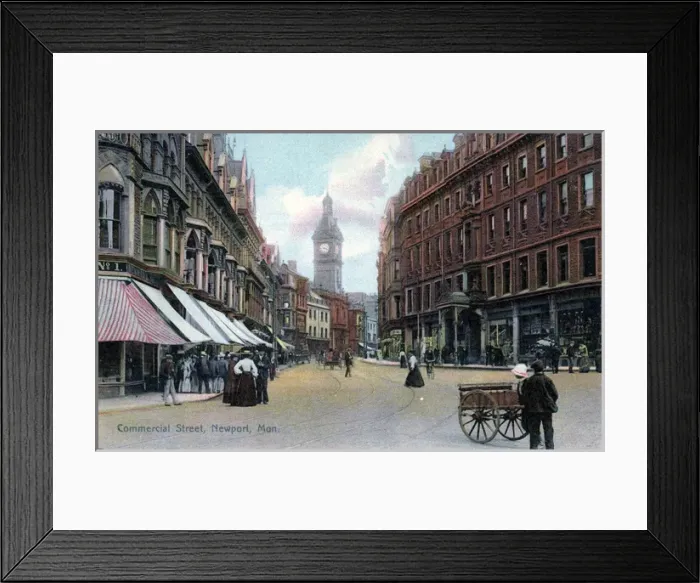 Framed Print : Commercial Street, Newport, Monmouthshire Framed Print : Commercial Street, Newport, Monmouthshire