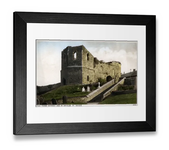 Framed Print : Old Tower Gateway & 39 Articles, St Davids, Pembrokeshire Framed Print : Old Tower Gateway & 39 Articles, St Davids, Pembrokeshire