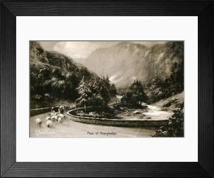 Framed Print : Pass of Aberglaslyn, Caernarvonshire Framed Print : Pass of Aberglaslyn, Caernarvonshire
