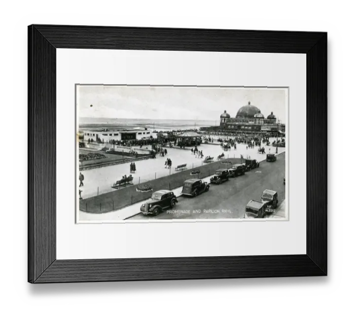Framed Print : Promenade & Pavilion, Rhyl, Denbighshire Framed Print : Promenade & Pavilion, Rhyl, Denbighshire