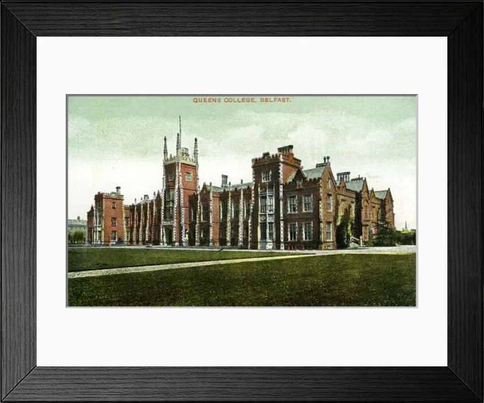 Framed Print : Queens College, Belfast, County Antrim - Down Framed Print : Queens College, Belfast, County Antrim - Down