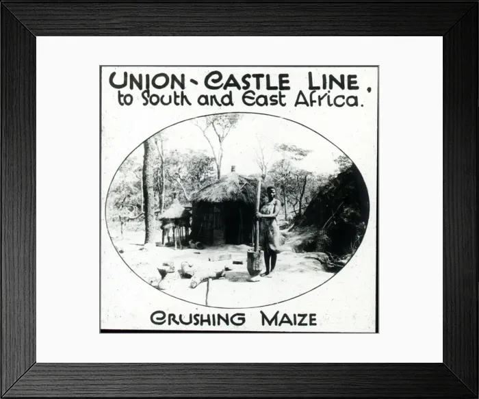 Framed Print : South Africa - Zulu Woman Crushing Maize Framed Print : South Africa - Zulu Woman Crushing Maize