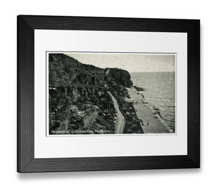 Framed Print : The Promenade, Goodrington, Devon Framed Print : The Promenade, Goodrington, Devon