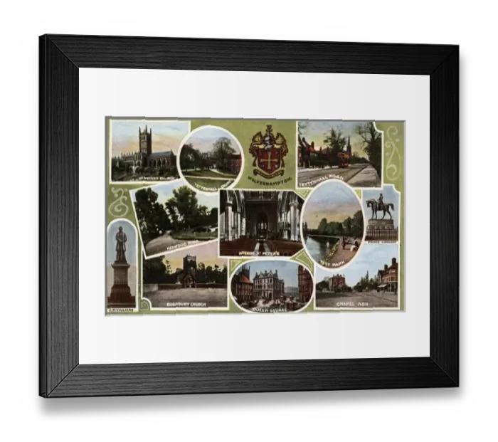 Framed Print : Multiview, Wolverhampton, Staffordshire Framed Print : Multiview, Wolverhampton, Staffordshire